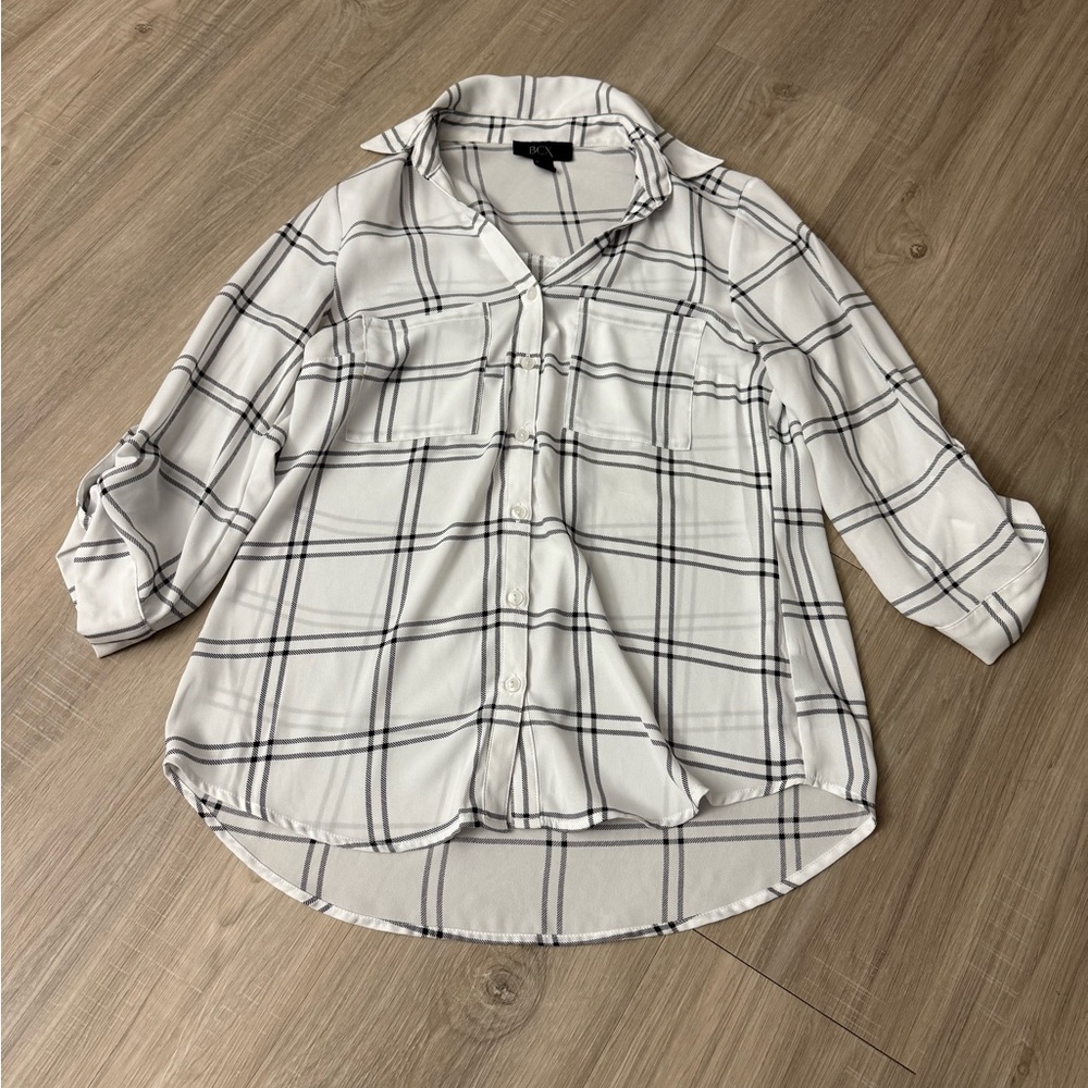 BCX button up blouse